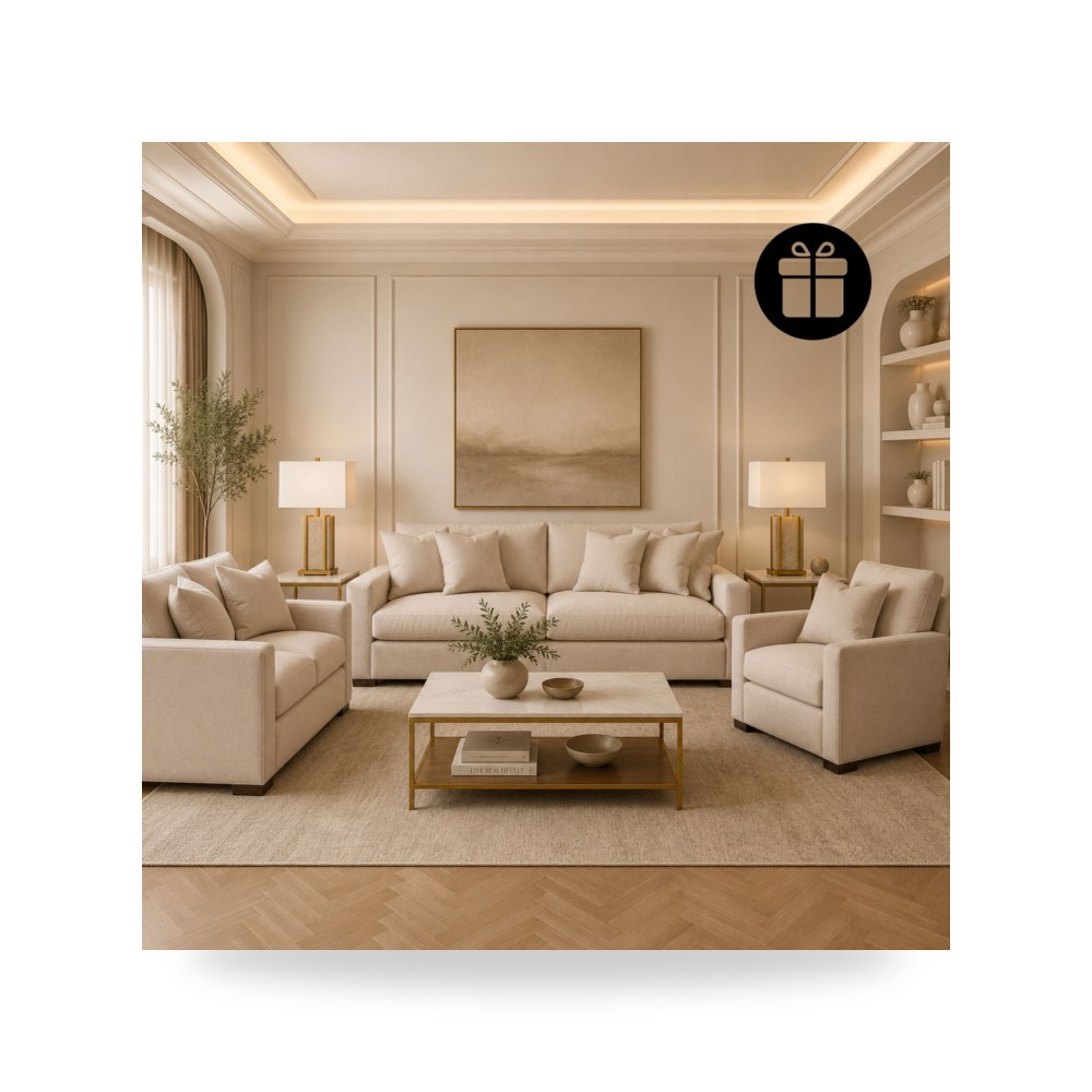 طقم كنب غرفة معيشة آشلي Ashley Furniture موديل 73611 موديل 73611-GZD03812