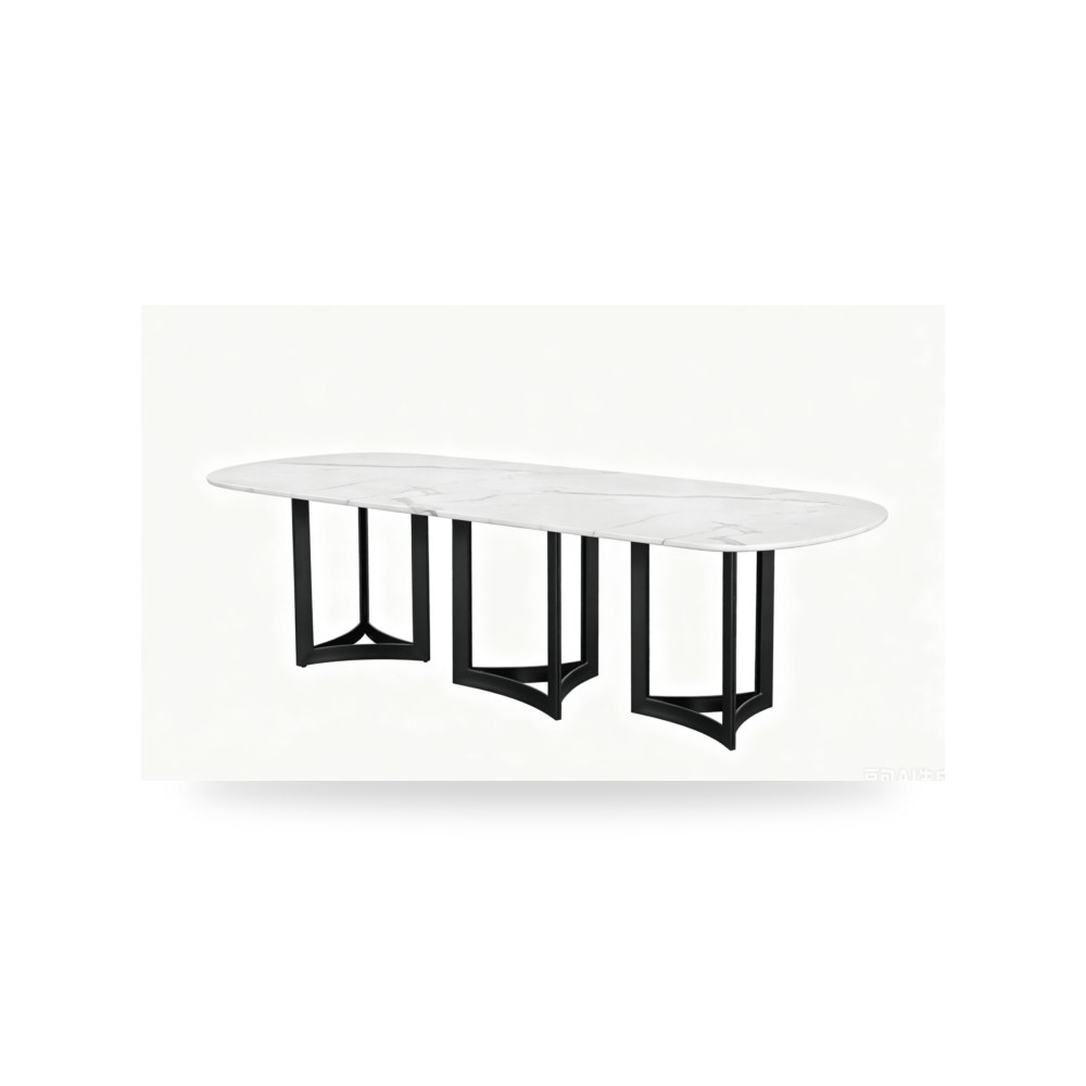 طاولة طعام فاخرة فاخر روتس للأثاث - موديل Alexa-O395-WM-BLB