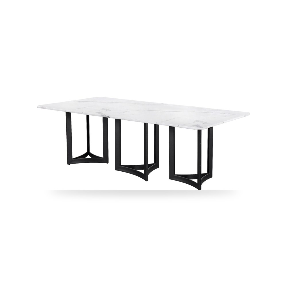 طاولة طعام فاخرة فاخر روتس للأثاث - موديل Alexa-395-WM-BLB