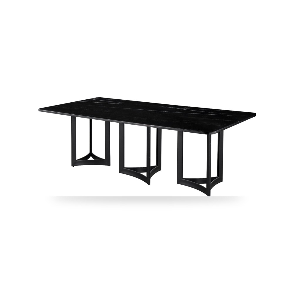 طاولة طعام فاخرة فاخر روتس للأثاث - موديل Alexa-395-BM-BLB