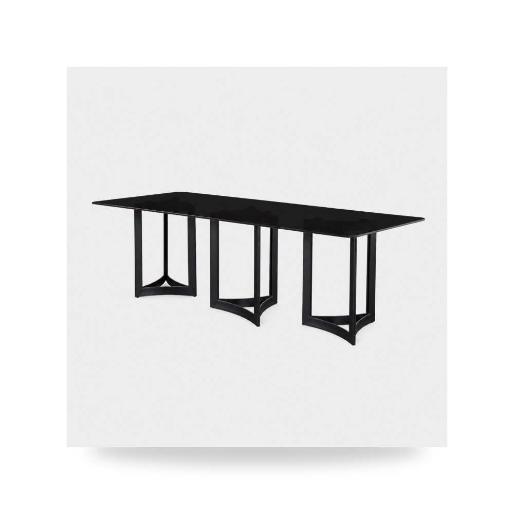 طاولة طعام فاخرة فاخر روتس للأثاث - موديل Alexa-395-BG-BLB