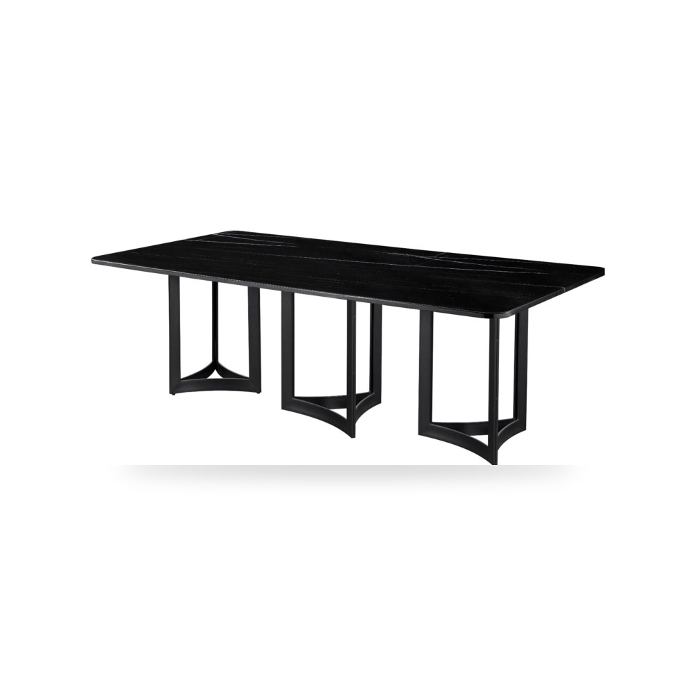 طاولة طعام فاخرة فاخر روتس للأثاث - موديل Alexa-350-BM-BLB