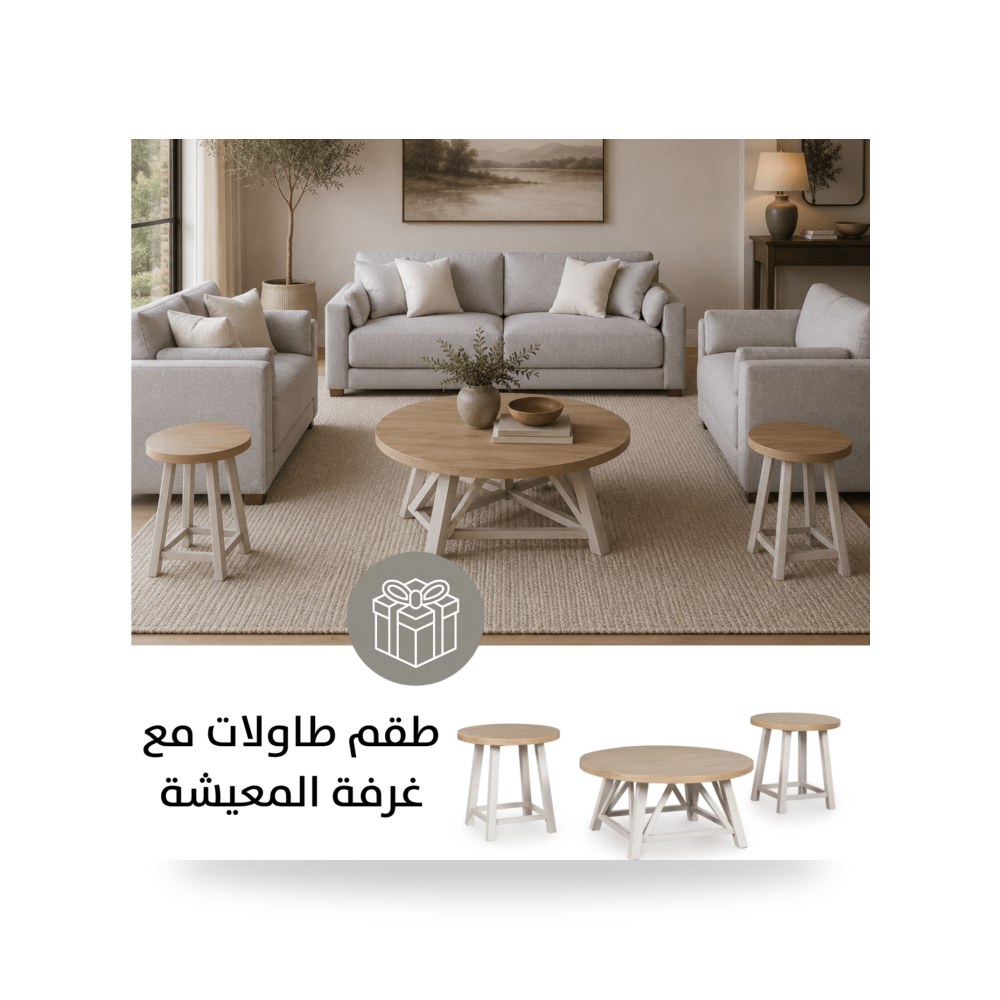 طقم كنب غرفة معيشة روتس