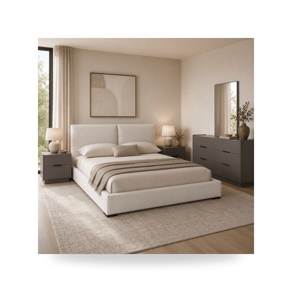 أثاث غرف نوم وأسرّة - طقم غرفة نوم موديل R2270 - طراز R2270-B0005-SET
