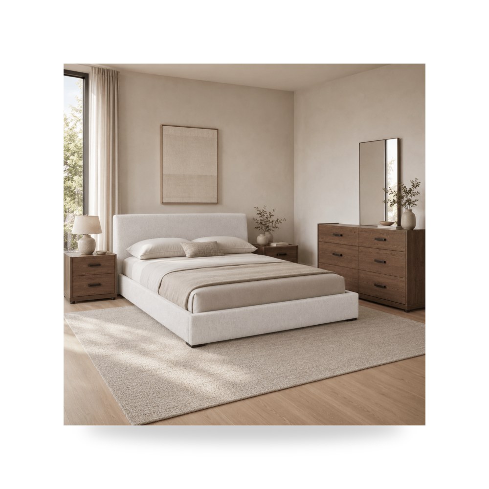 أثاث غرف نوم وأسرّة - طقم غرفة نوم موديل R2270 - طراز R2270-B0004-SET