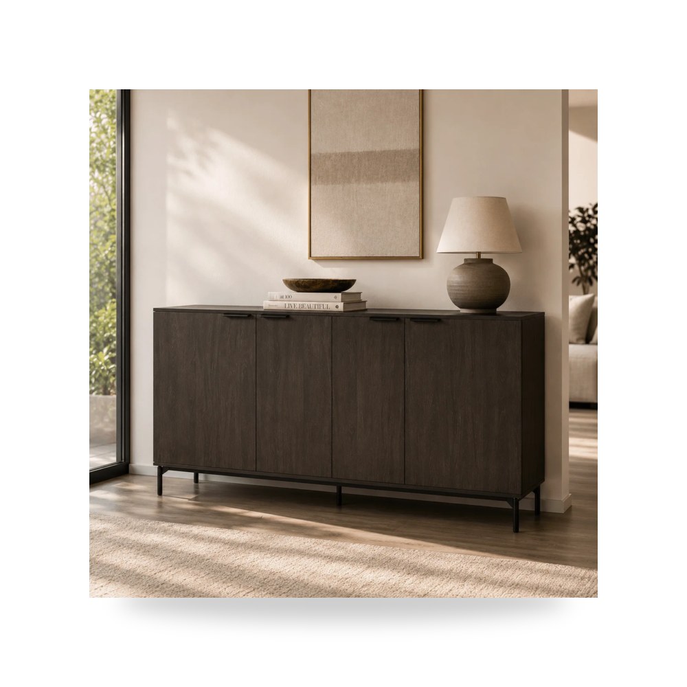بوف ومسند قدم عثماني - بوفيه كونسول موديل R2270 - طراز R2270-D0002-SB-240