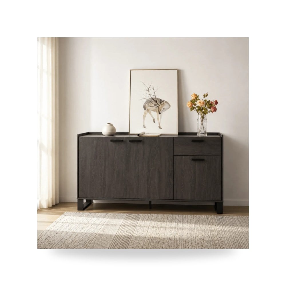 بوف ومسند قدم عثماني - بوفيه كونسول موديل R2270 - طراز R2270-D0002-SB