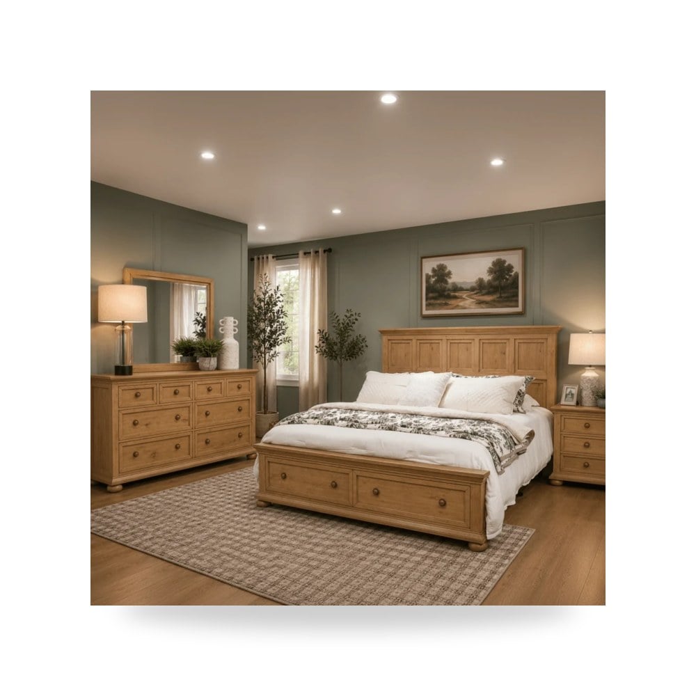 أثاث غرف نوم وأسرّة - طقم غرفة نوم Ashley موديل B871 KingSet