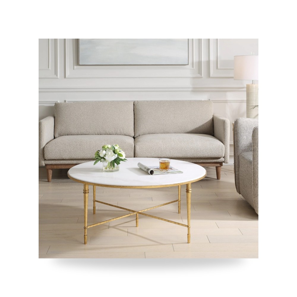طاولة قهوة ذهبي AlRugaib Furniture موديل