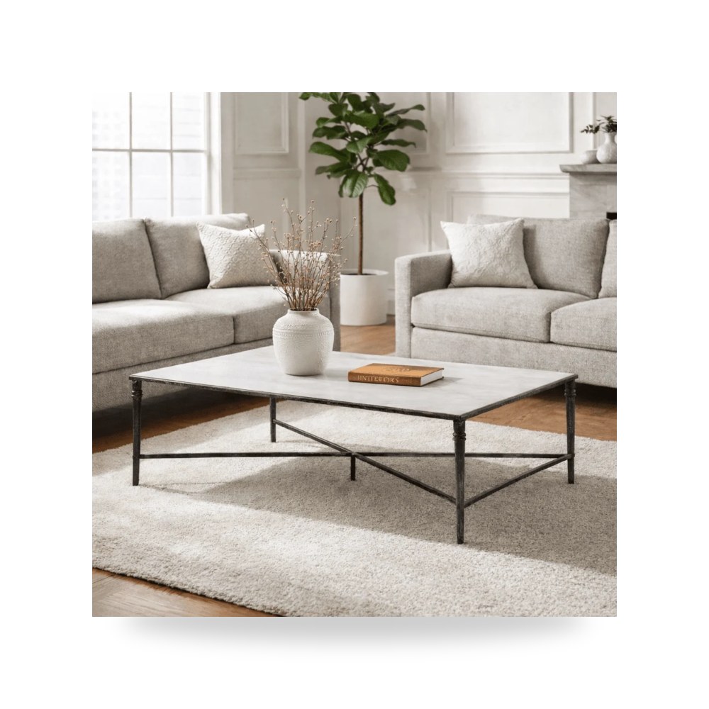 طاولة قهوة أسود Marcellia Rectangular موديل TB6578-B-KIT