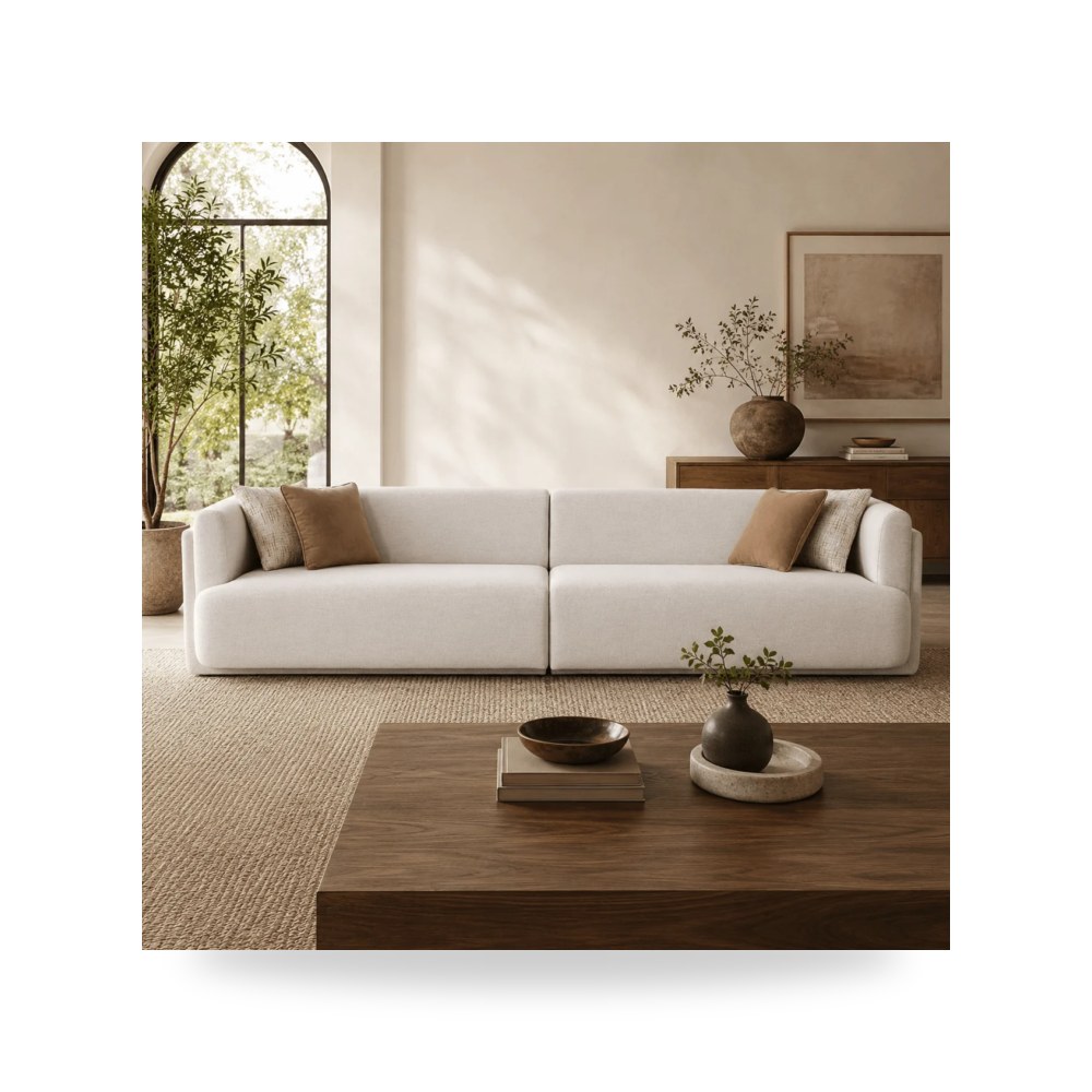 كنب أريكة أبيض روتس موديل R1572