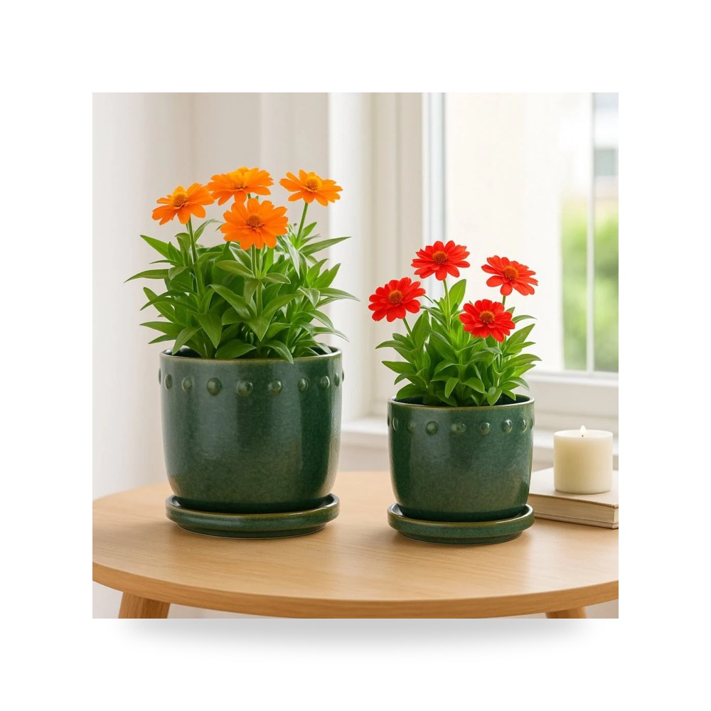 حوض زرع ونباتات ديكوري فاخر - مركن حوض زرع Sagebrook Home موديل 22201 02 - طراز 22201-02