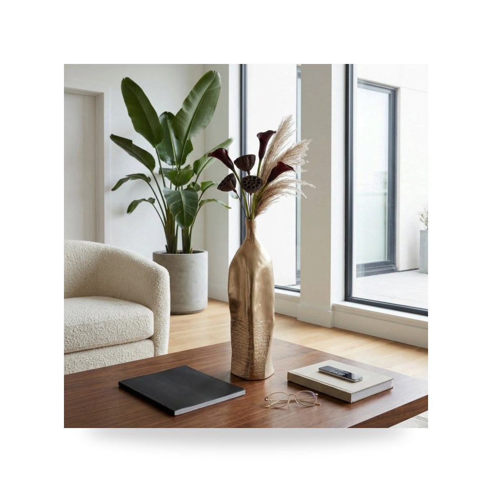 فازة زينة ذهبي Sagebrook Home موديل EV22998