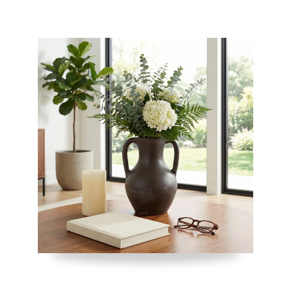إناء وقارورة ديكور 11x9 بني Sagebrook Home