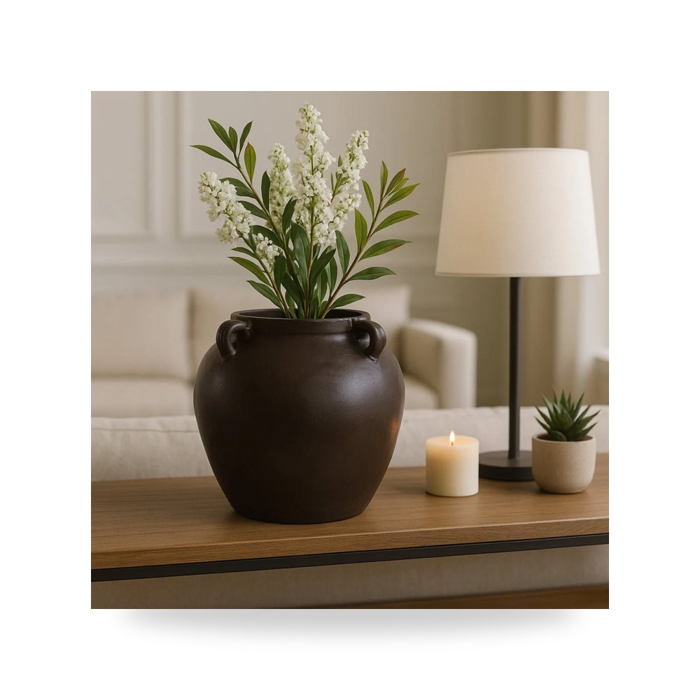 بني Ecomix Vase, 15×14 سيجبروك هوم Sagebrook Home