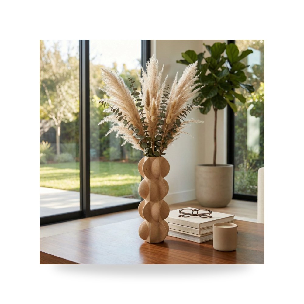 فازة زينة رمادي Sagebrook Home موديل EV22748