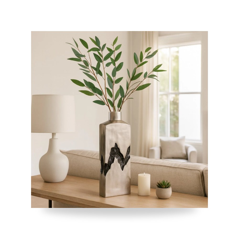 فازة زينة فضي Sagebrook Home موديل 22518 03