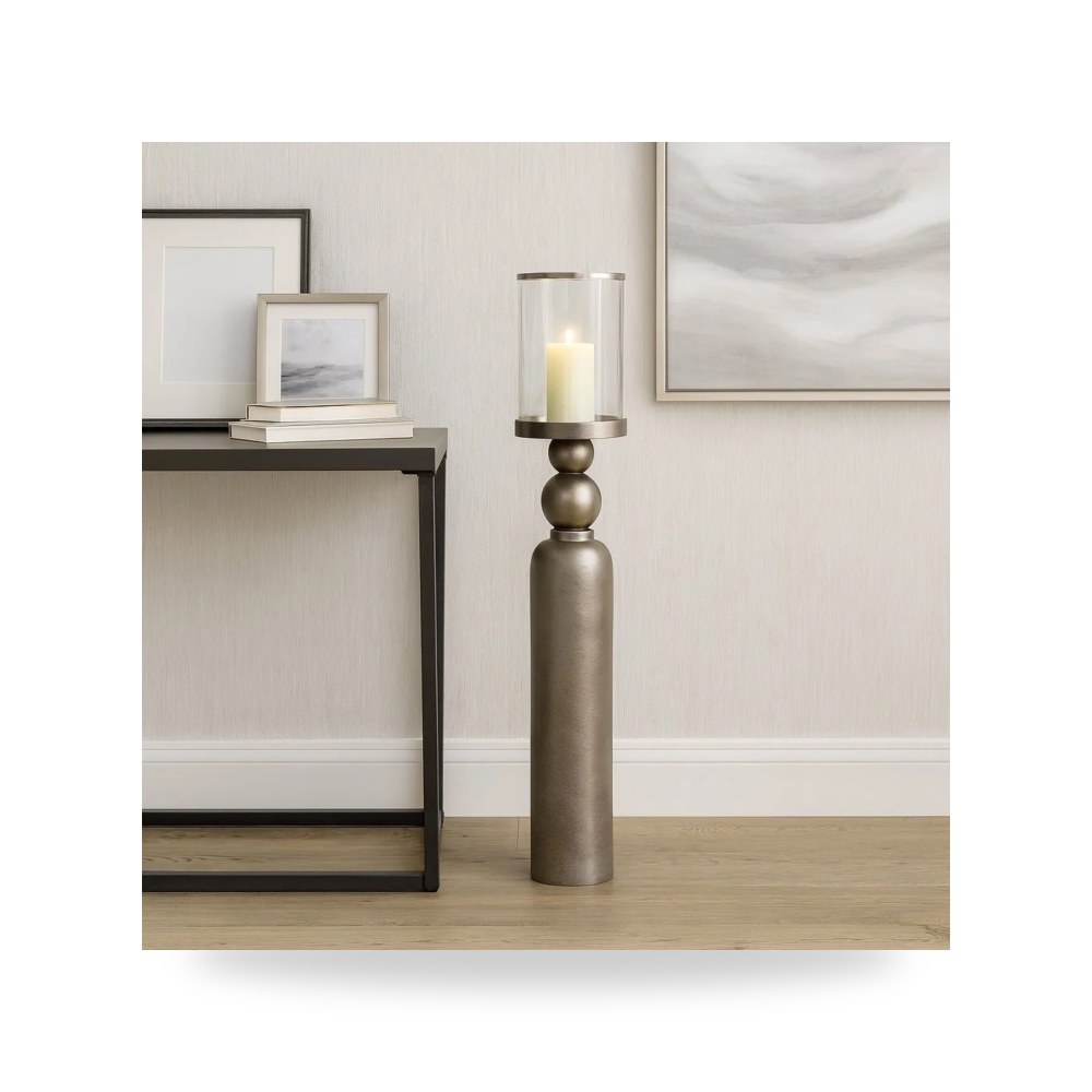 حامل شموع فضي Sagebrook Home موديل EV22760 03