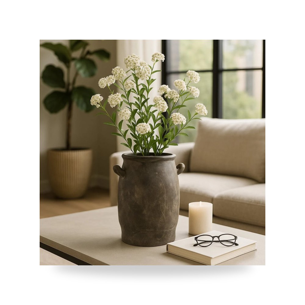 بني Vase, Sagebrook 12×10 موديل Sagebrook Home موديل 22294
