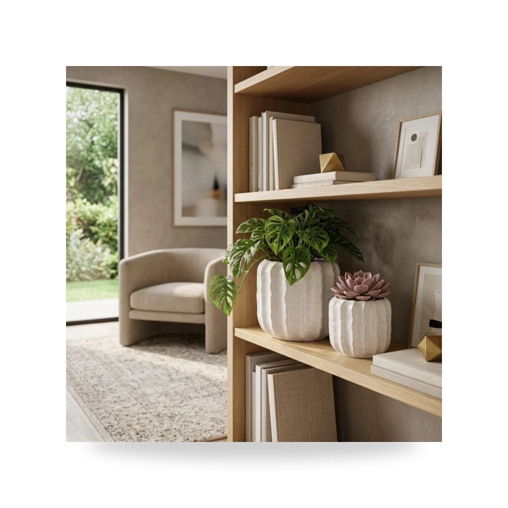 حوض زرع ونباتات ديكوري فاخر - مركن حوض زرع Sagebrook Home موديل 23392 - مقاس 17.78 cm