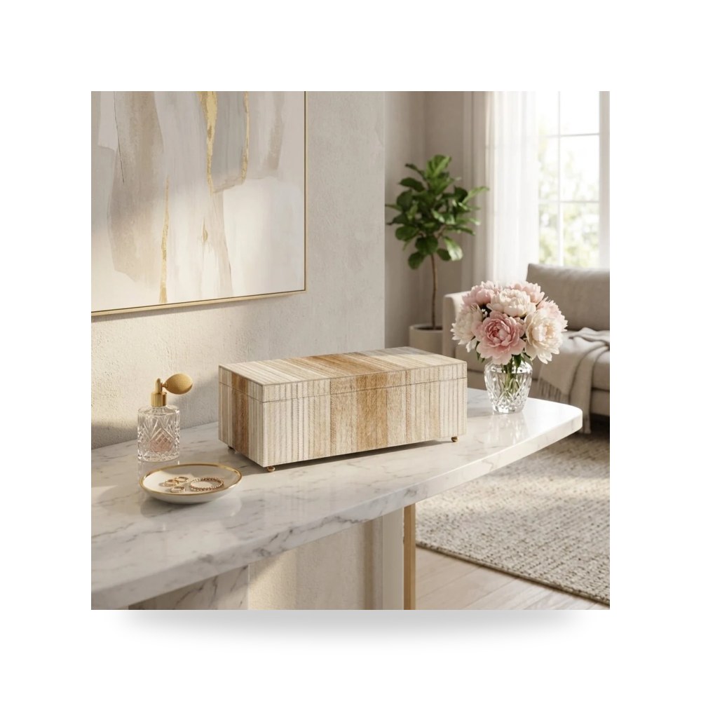 مرآة ديكور جدارية صندوق ديكور Sagebrook Home موديل EV23008 04