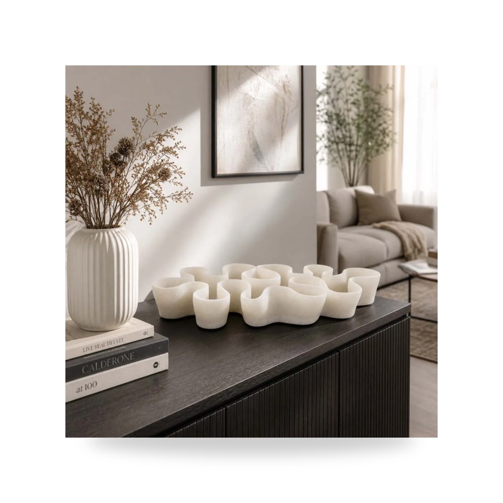 مرآة ديكور جدارية وعاء ديكوري ريزن 21 بوصة Sagebrook Home موديل EV22801