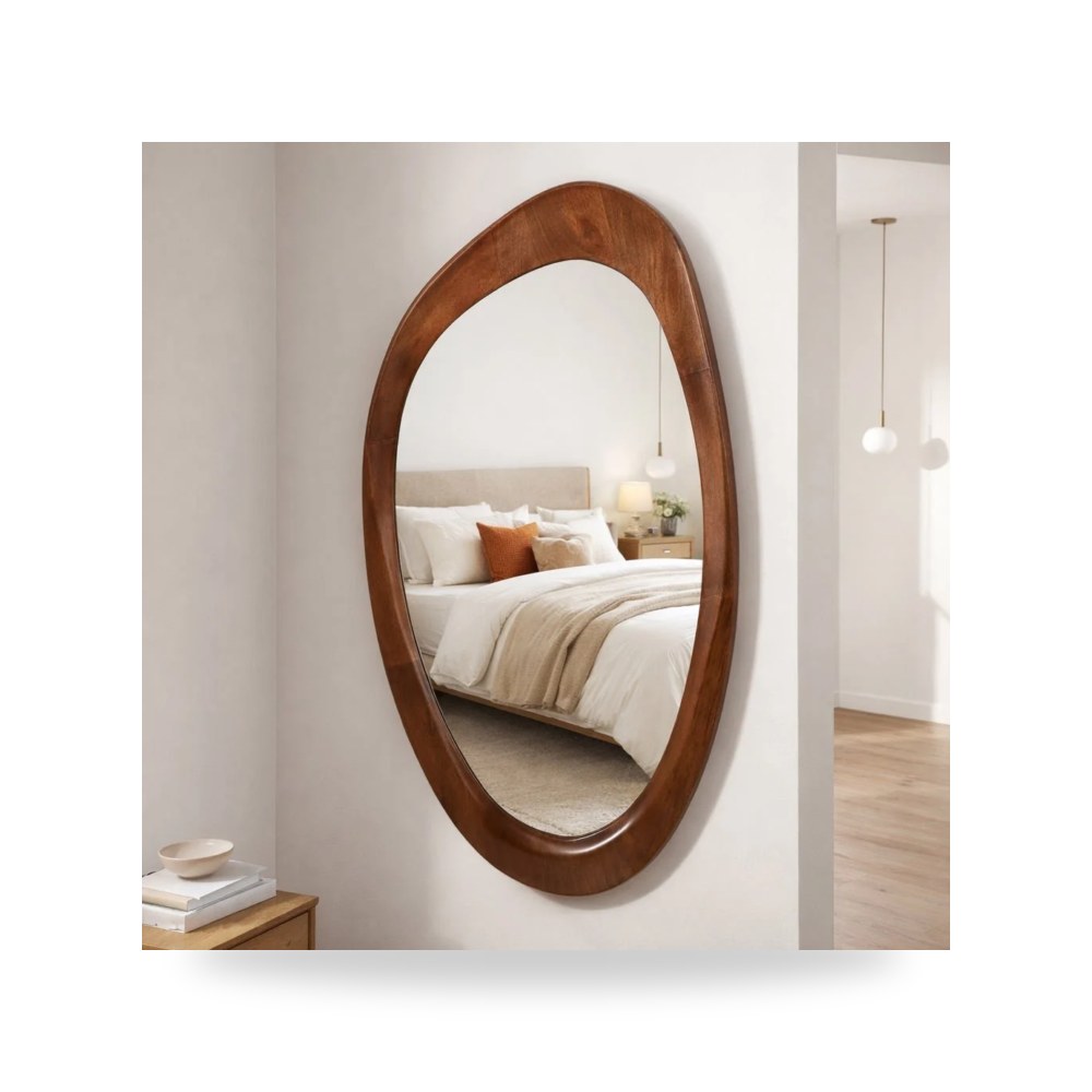 مرآة جوز Organic Oval 62×35 Sagebrook Home موديل 22603