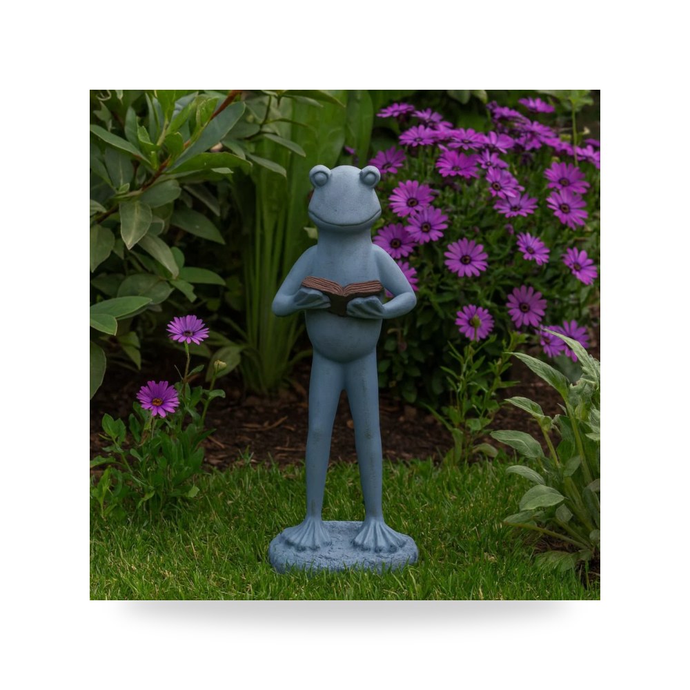 تحف وإكسسوارات زينة فاخرة - رمادي Frog Book, 18×7 معتمد - من Sagebrook Home - طراز 22123