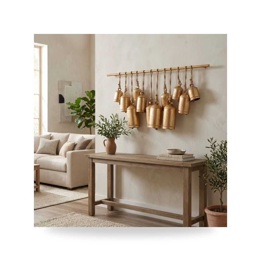 ذهبي Traditional Bells 48×20 سيجبروك هوم Sagebrook Home موديل 23132