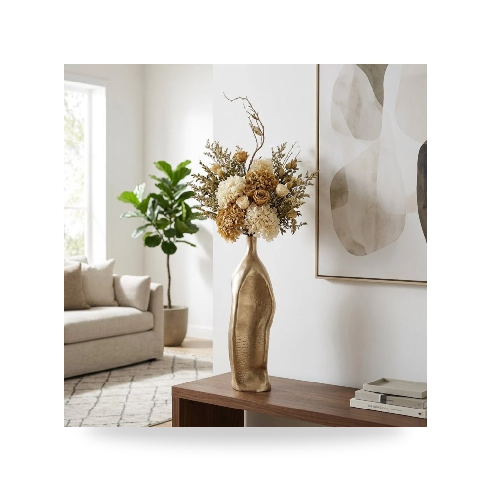 فازة زينة ذهبي Sagebrook Home موديل EV22998