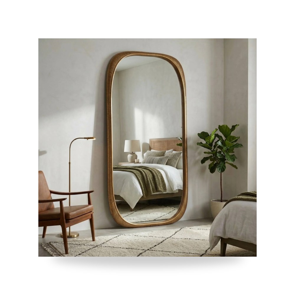 أثاث غرف نوم وأسرّة - مرآة ذهبي Sagebrook 90×42 - من Sagebrook Home - طراز موديل 22604