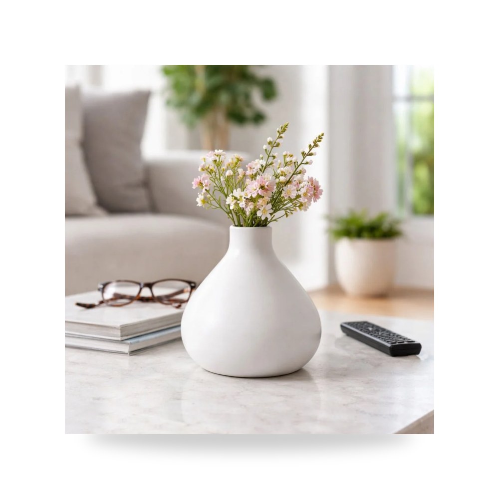 أبيض Terracotta Vase, Sagebrook 9×8 موديل 22943-01 Sagebrook Home