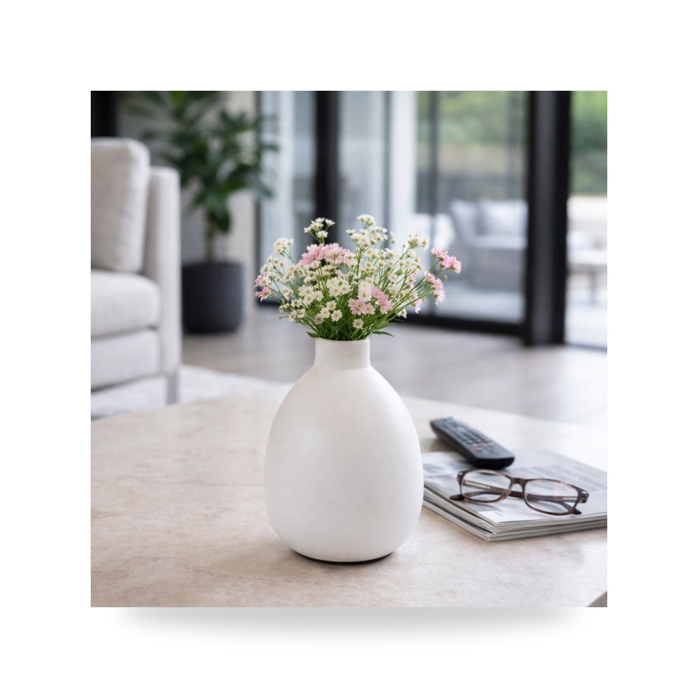 أبيض Terracotta Vase, Sagebrook 10×7 موديل 22943-02 Sagebrook Home