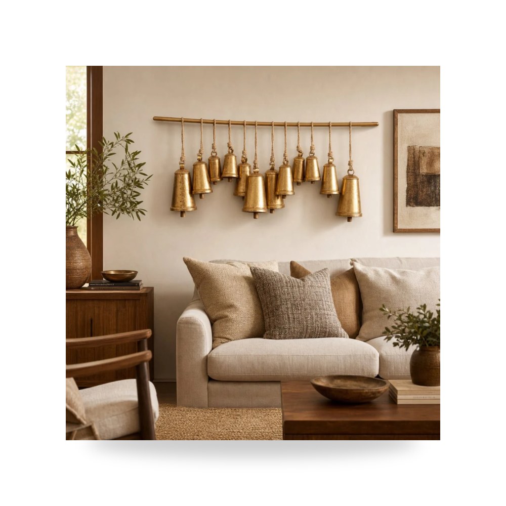 ذهبي Cone Bells 48×20 سيجبروك هوم Sagebrook Home موديل 23133