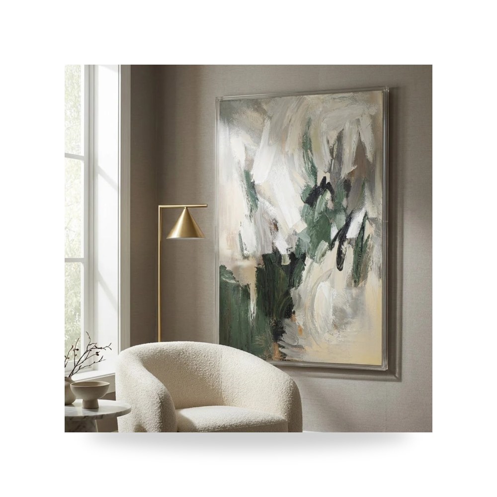 لوحة جدارية فنية 40x60 Wallen Acrylic Frame Handpainted Sagebrook Home موديل EV70480