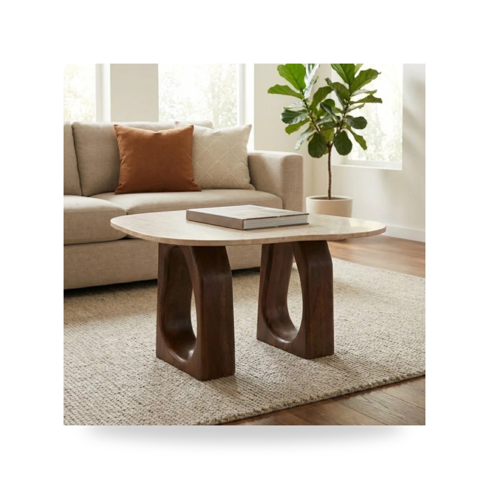 طاولة قهوة 30×16 من ساج بروك هوم Sagebrook Home موديل موديل 23343