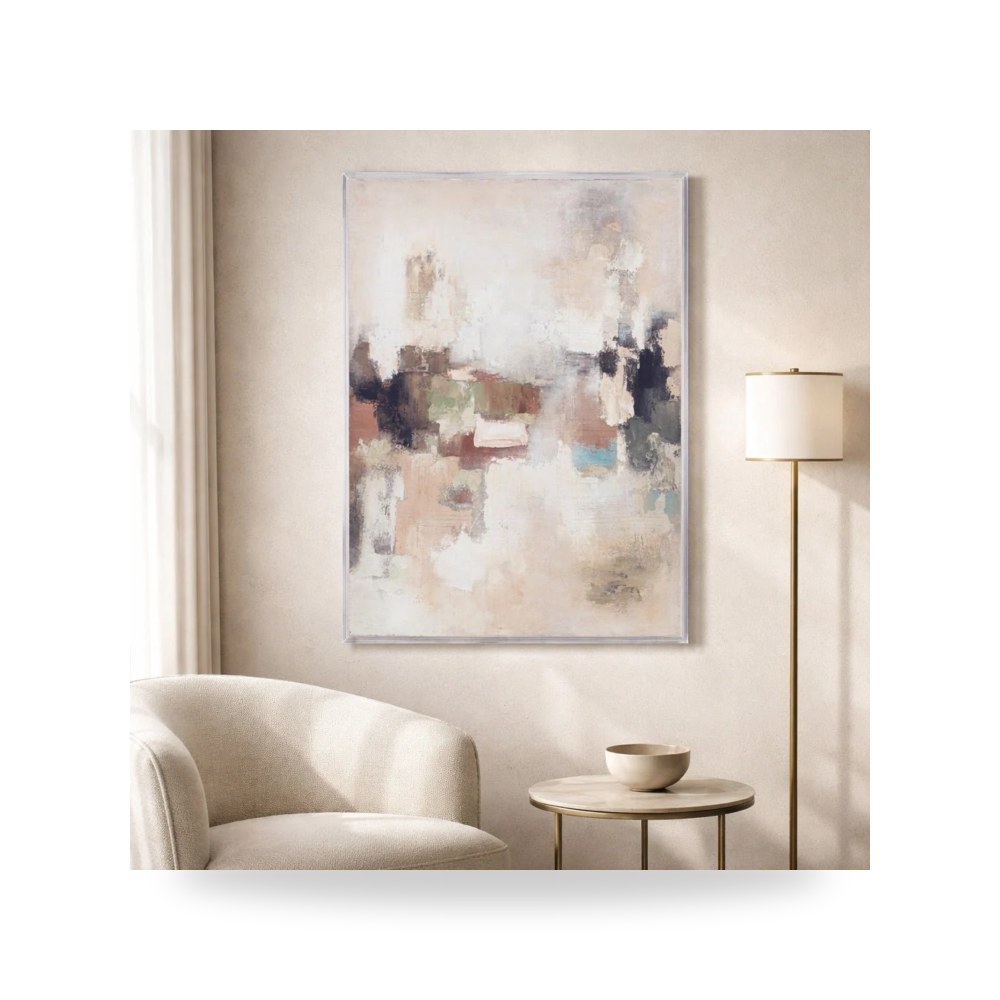 لوحة جدارية فنية 36x48 Polino Acrylic Frame Handpainted Sagebrook Home موديل EV70476