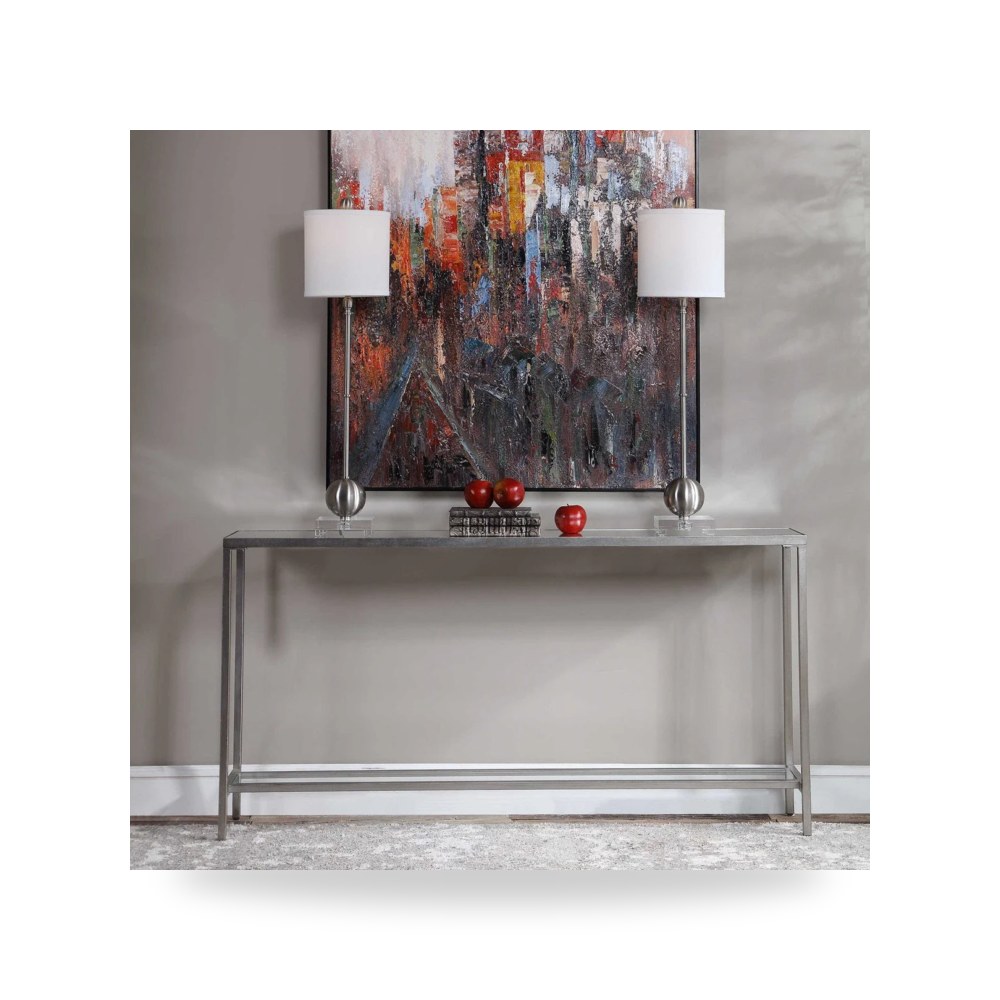 طاولة كونسول فضي Hayley أترموست Uttermost