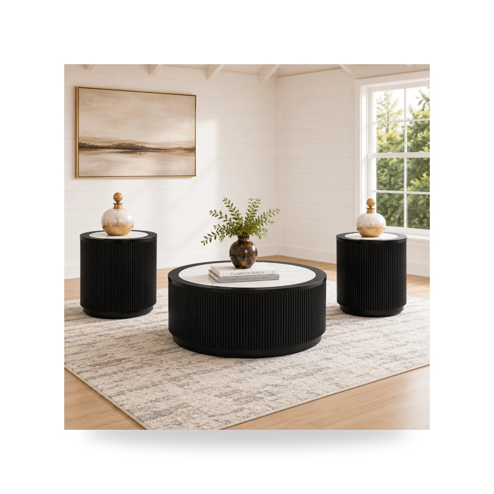 طقم طاولات رمادي آشلي Ashley Furniture موديل T650-Set