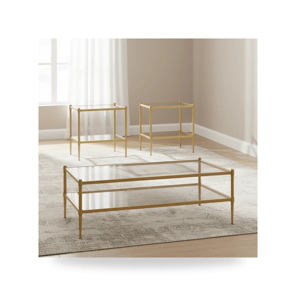 طاولة قهوة لغرفة المعيشة Verishaw Rectangular Set آشلي Ashley Furniture موديل T5859-Set