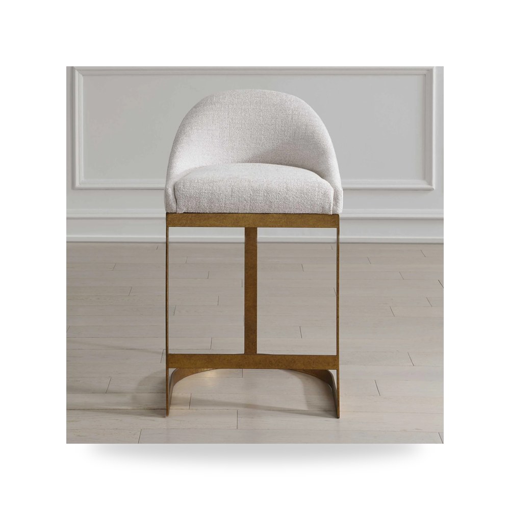 كرسي جلوس بتصميم أنيق - كرسي عاجي Ira Counter معتمد - من Uttermost - طراز 53089-UTT