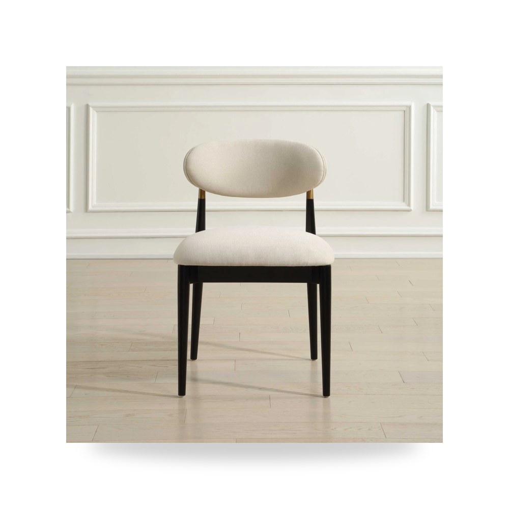 كرسي طعام فاخر - كرسي طعام أسود Uttermost معتمد - طراز 53082-2-UTT