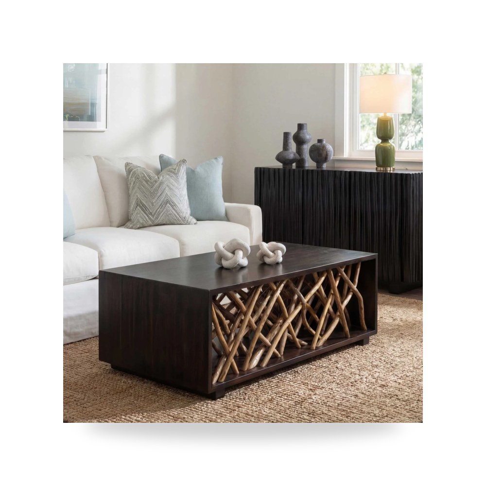 طاولة قهوة لغرفة المعيشة Teak Maze من أترموست Uttermost