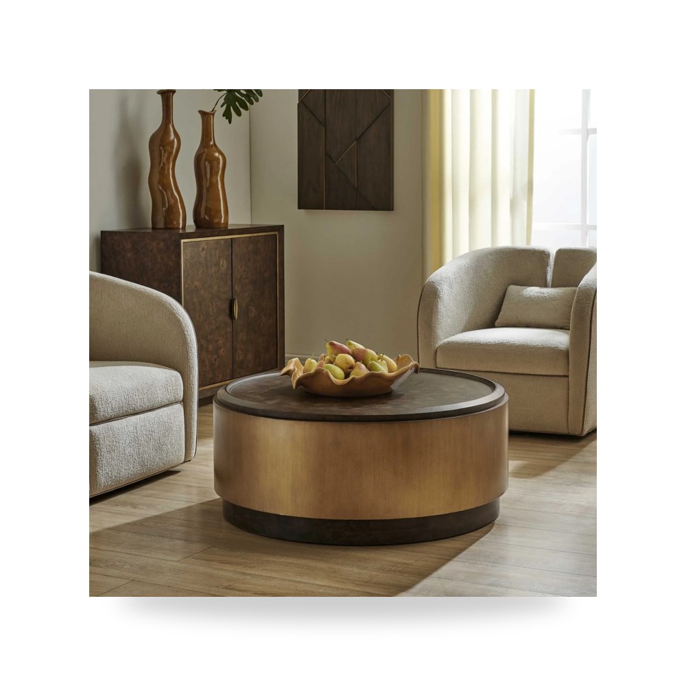 طاولة قهوة لغرفة المعيشة Parrish Round أترموست Uttermost