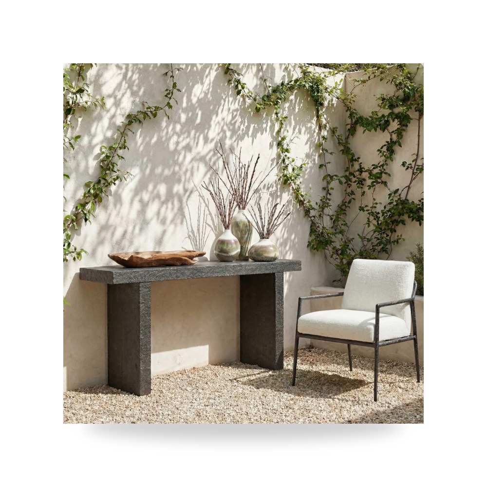 طاولة كونسول مدخل Hagan Slate أترموست Uttermost