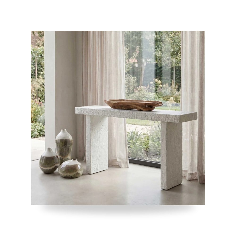طاولة كونسول مدخل Hagan Limestone أترموست Uttermost