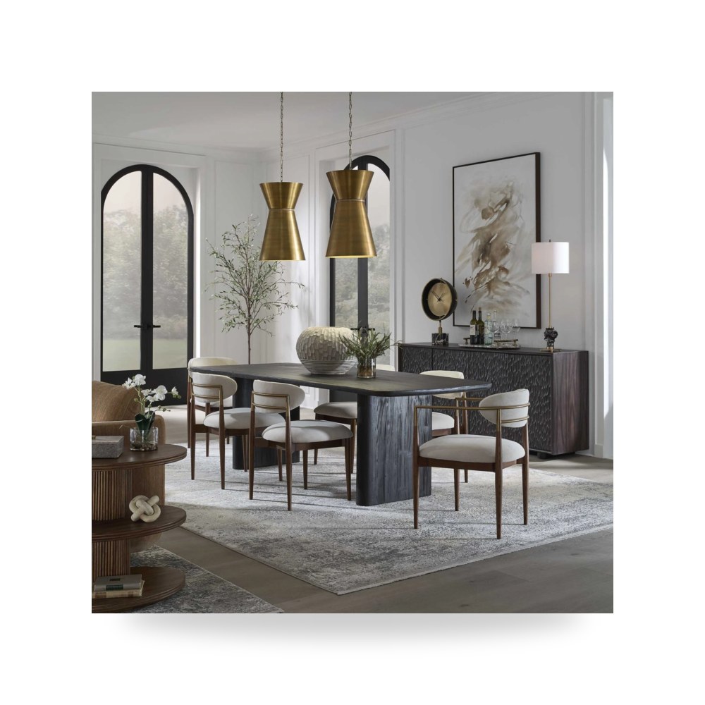 طاولة طعام Kirin Reclaimed Fir أسود أترموست Uttermost