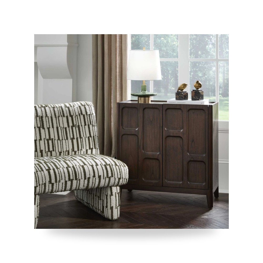 وحدة أدراج وكومودينة غرف نوم - خزانة جوز Block Uttermost - طراز 50324-UTT