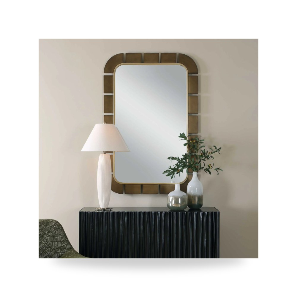 أثاث غرف نوم وأسرّة - Segment Dark Bronze Mirror - من Uttermost - طراز 08378-UTT