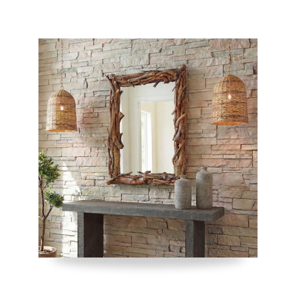 مرآة ديكور Rooted Reflection Natural روتس موديل 08364-UTT Uttermost
